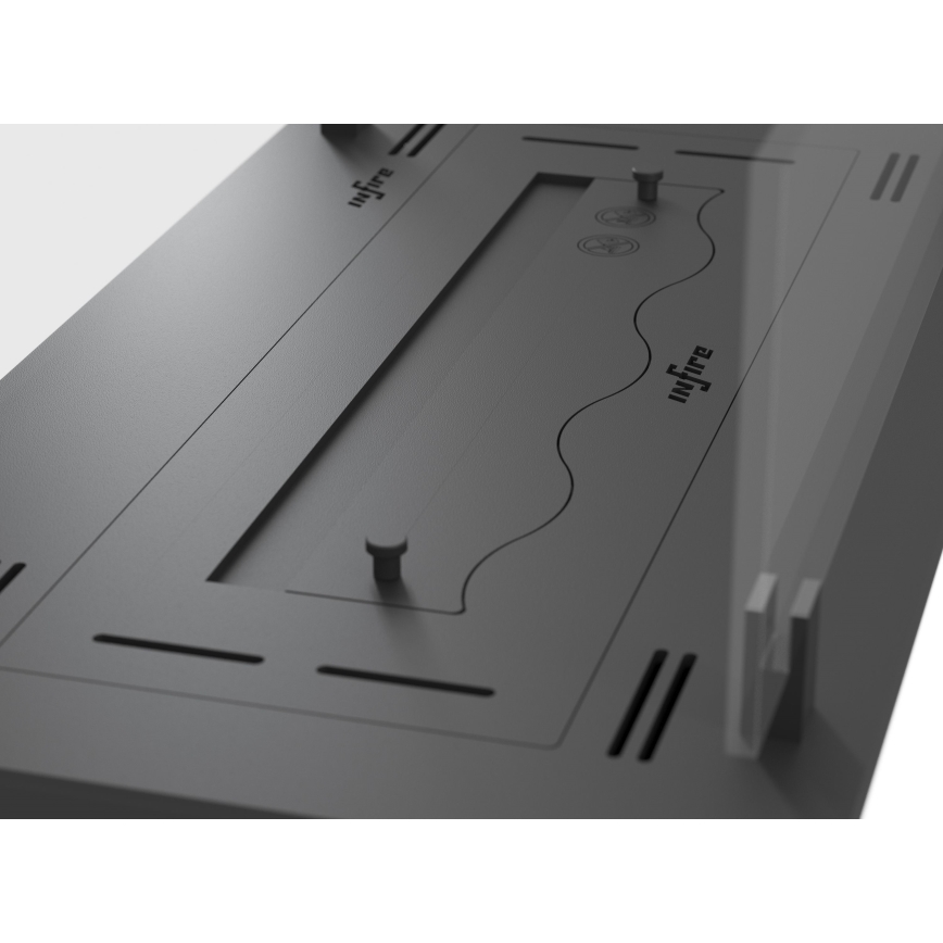 InFire - Inbouw BIO-open haard 8,5x60 cm 3,5kW zwart