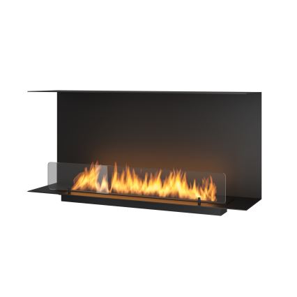 InFire - Inbouwhaard BIO 100x45 cm 3kW zwart