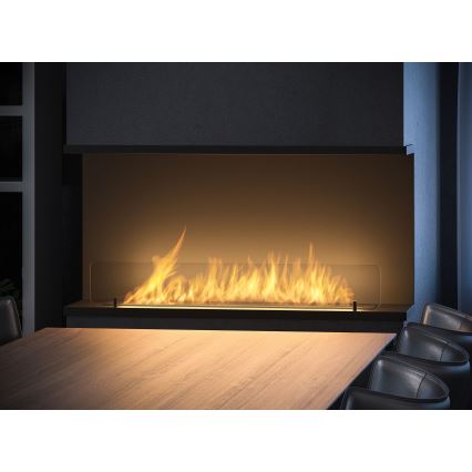 InFire - Inbouwhaard BIO 100x50 cm 3kW zwart