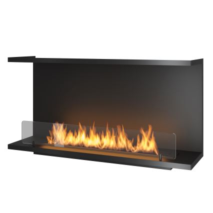 InFire - Inbouwhaard BIO 100x50 cm 3kW zwart