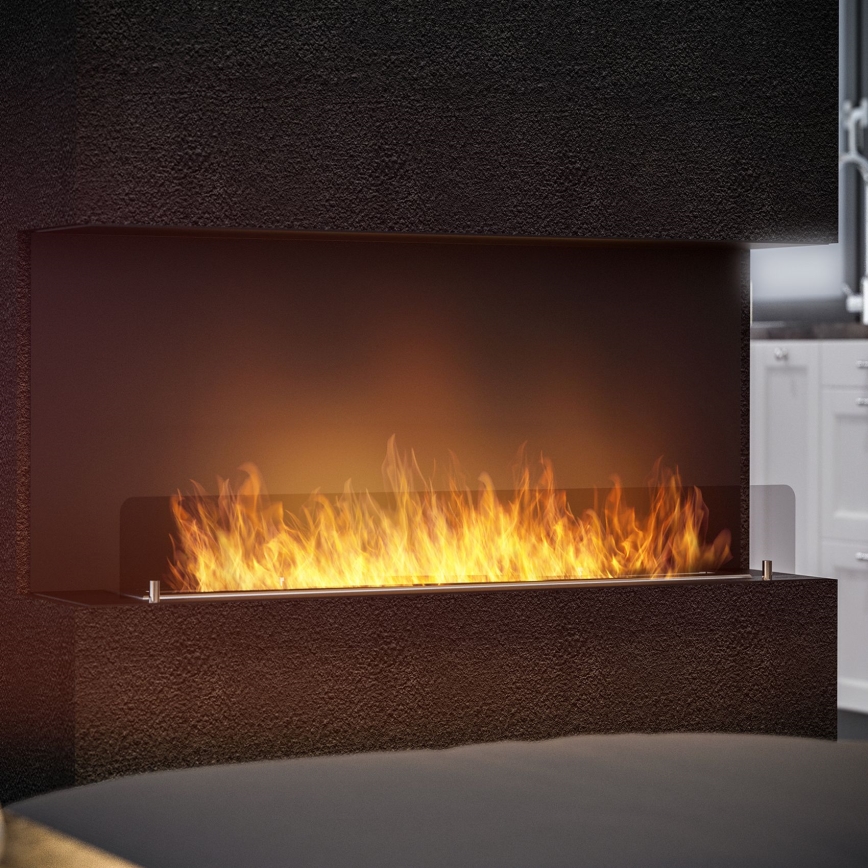 InFire - Inbouwhaard BIO 120x45 cm 3kW zwart