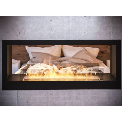 InFire - Inbouwhaard BIO 120x50 cm 3kW tweezijdig