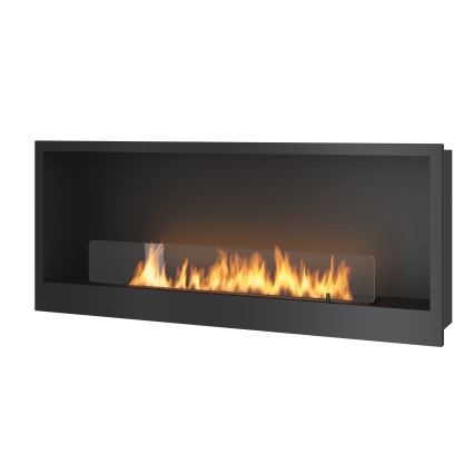 InFire - Inbouwhaard BIO 120x50 cm 3kW zwart