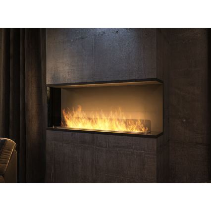 InFire - Inbouwhaard BIO 120x50 cm 3kW zwart