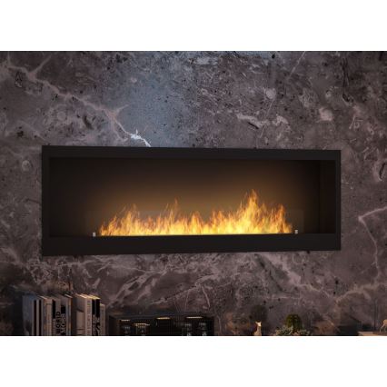 InFire - Inbouwhaard BIO 150x50 cm 4,2kW zwart