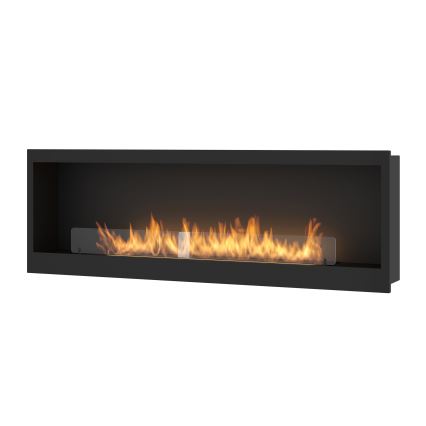 InFire - Inbouwhaard BIO 150x50 cm 4,2kW zwart