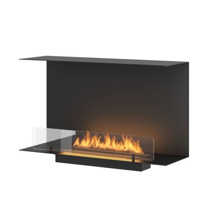 InFire - Inbouwhaard BIO 80x45 cm 3kW zwart