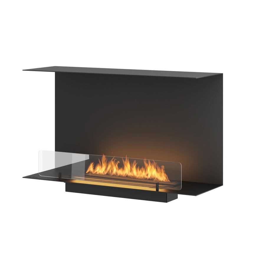 InFire - Inbouwhaard BIO 80x45 cm 3kW zwart