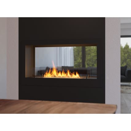 InFire - Inbouwhaard BIO 90x50 cm 3kW tweezijdig