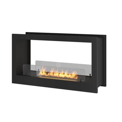 InFire - Inbouwhaard BIO 90x50 cm 3kW tweezijdig