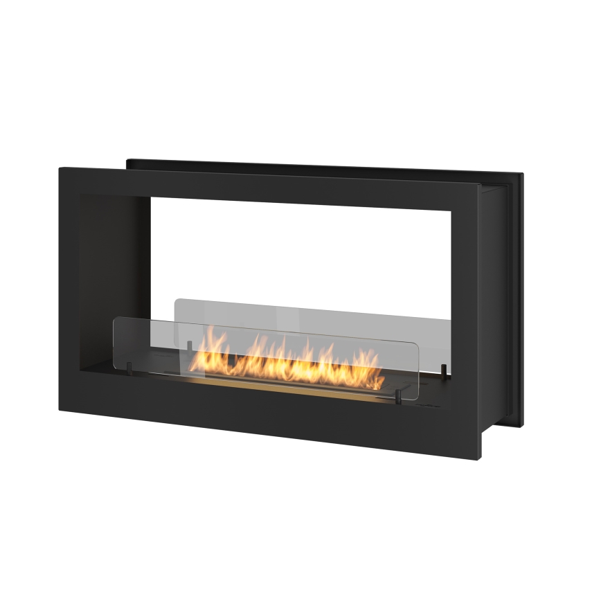 InFire - Inbouwhaard BIO 90x50 cm 3kW tweezijdig