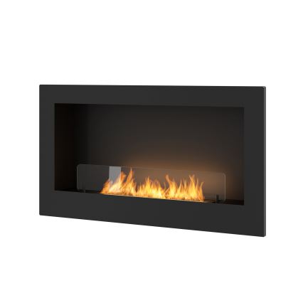 InFire - Inbouwhaard BIO 90x50 cm 3kW zwart