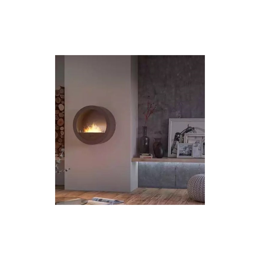InFire - Wand BIO haard Ø 70 cm 3kW zwart