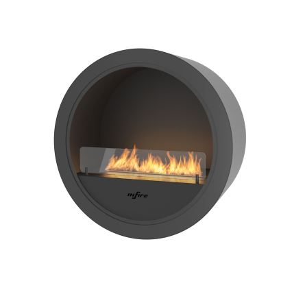 InFire - Wand BIO haard Ø 70 cm 3kW zwart