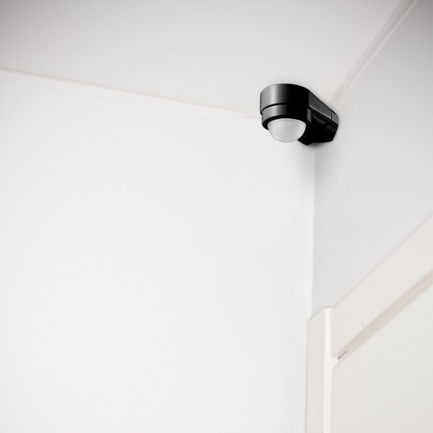 Infrarood bewegingssensor voor buiten 240° 600W/230V IP65 zwart