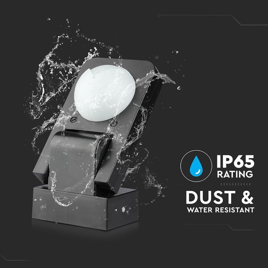 Infrarood bewegingssensor voor buiten 360° 1000W/230V IP65 zwart