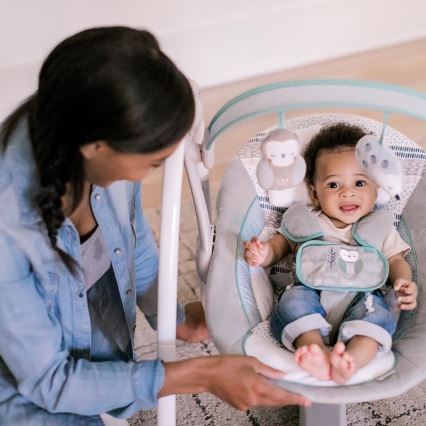 Ingéniosité - Balançoire pour bébé avec adaptateur et mélodie ABERNATHY