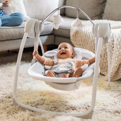 Ingéniosité - Balançoire pour enfants avec mélodie AGNEAU CUDDLE 4xLR14