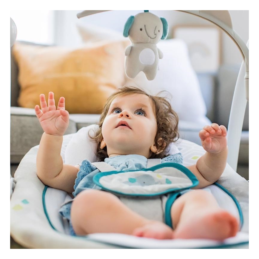 Ingenuity - Baby vibrerende schommel met melodie 2in1 NASH 4xLR20