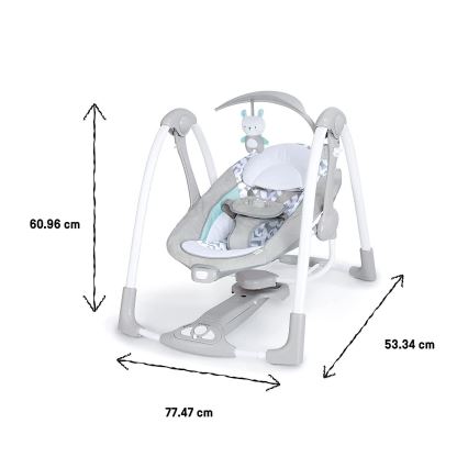 Ingenuity - Baby vibrerende schommel met melodie 2in1 RAYLAN