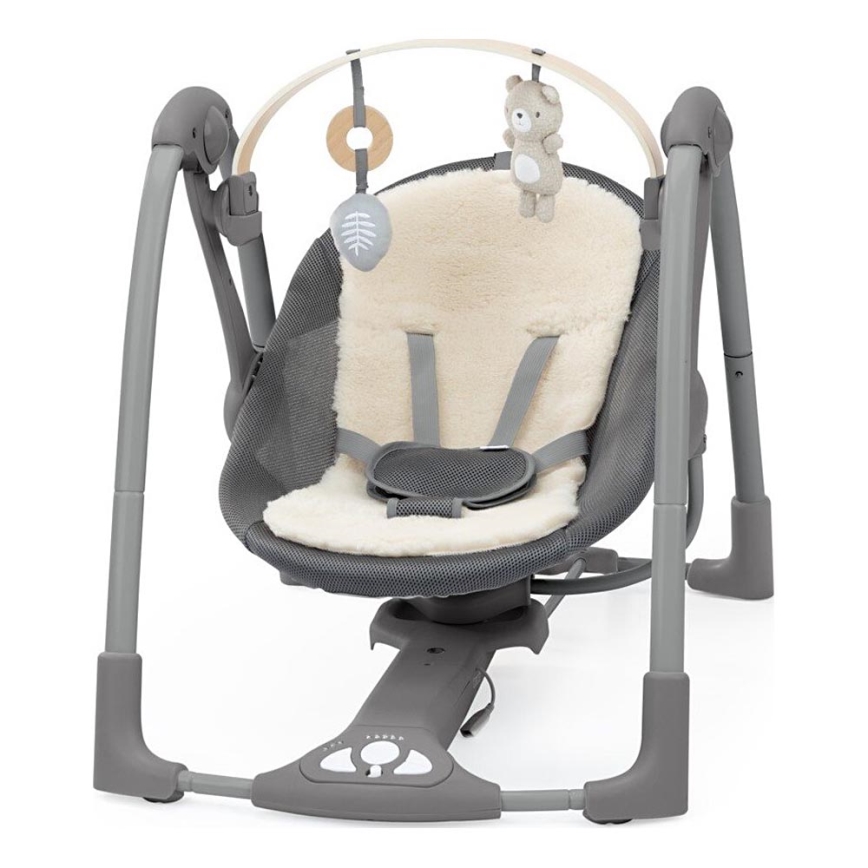Ingenuity - Baby vibrerende schommel met melodie EVERY SEASON 3xC grijs