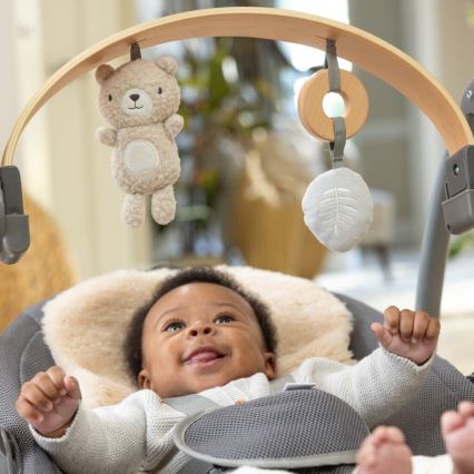 Ingenuity - Baby vibrerende schommel met melodie EVERY SEASON 3xC grijs
