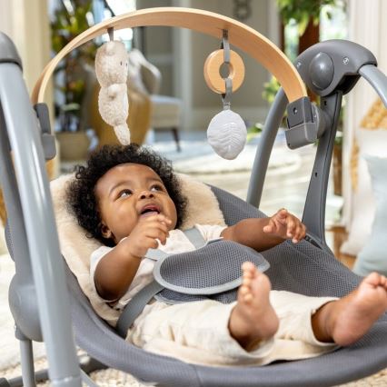 Ingenuity - Baby vibrerende schommel met melodie EVERY SEASON 3xC grijs