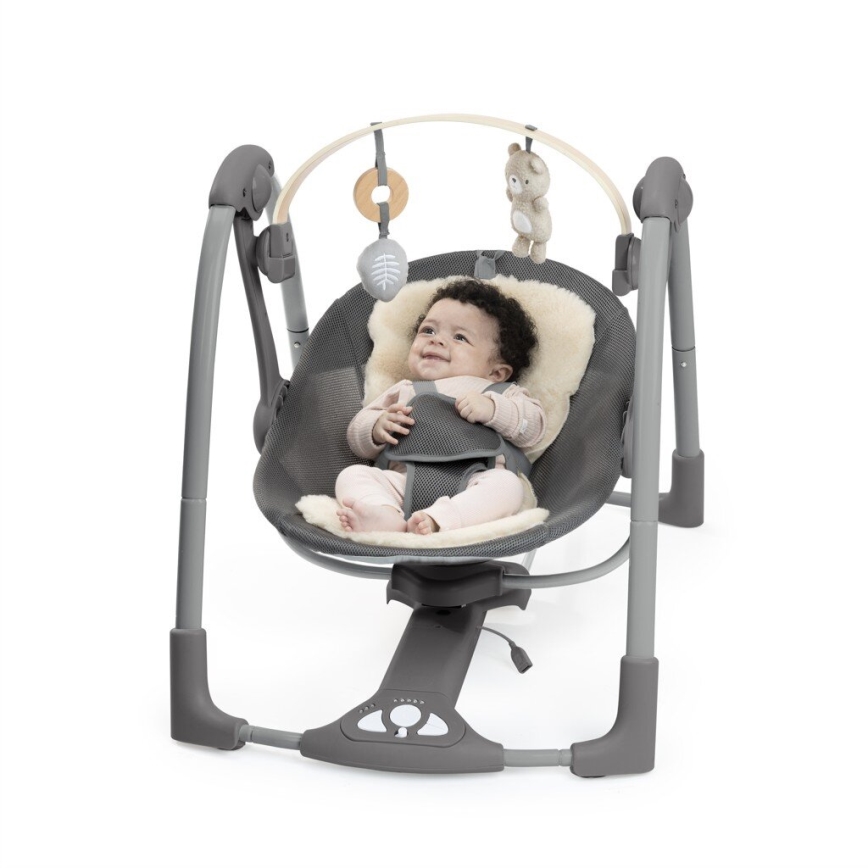 Ingenuity - Baby vibrerende schommel met melodie EVERY SEASON 3xC grijs