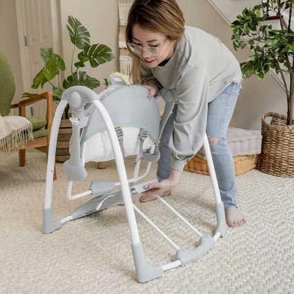 Ingenuity - Balançoire vibrante avec mélodie 2en1 WIMBERLY 4xD + 1xC