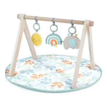 Ingenuity - Couverture de jeu enfant avec trapèze en bois SOLEIL VALLEY