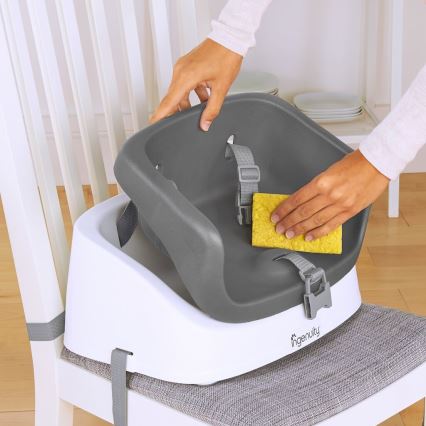 Ingenuity - Eetkamerstoelkussen 2in1 SMARTCLEAN TODDLER grijs