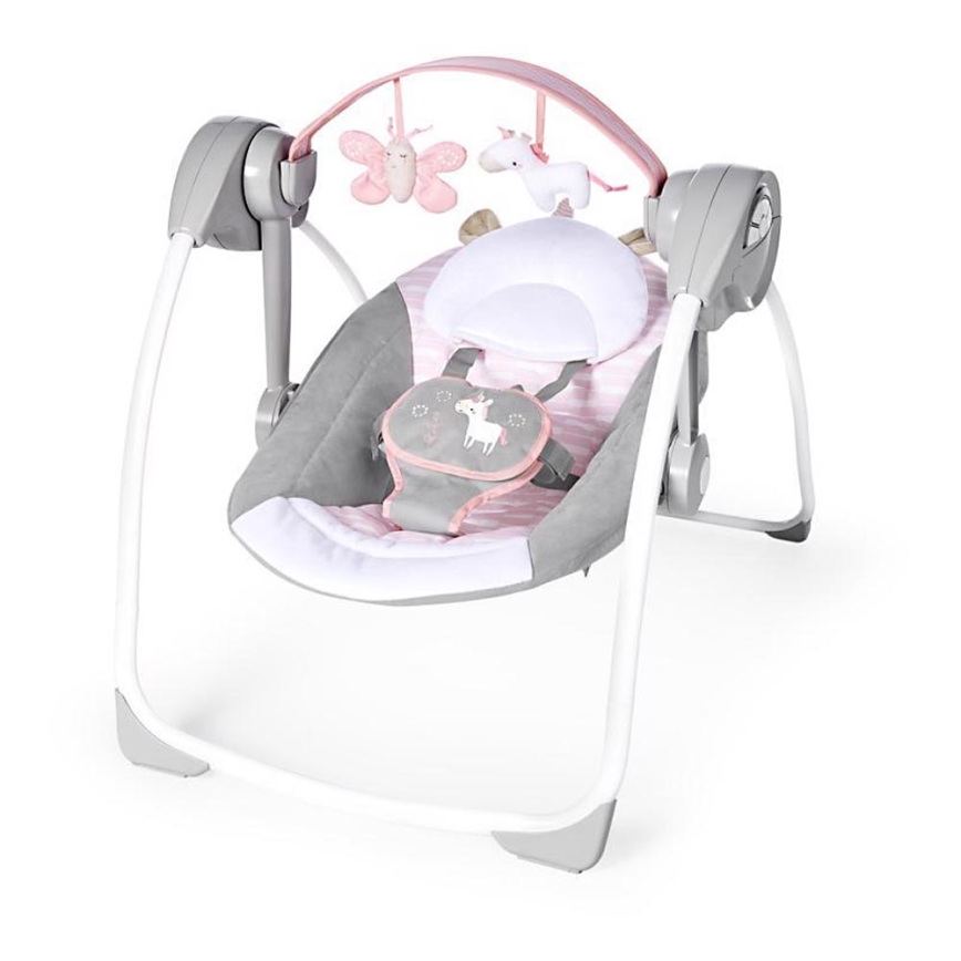 Ingenuity - Kinderen schommel met een melodie FLORA THE UNICORN 4xLR14