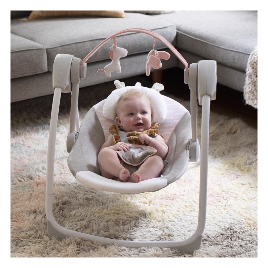 Ingenuity - Kinderen schommel met een melodie FLORA THE UNICORN 4xLR14