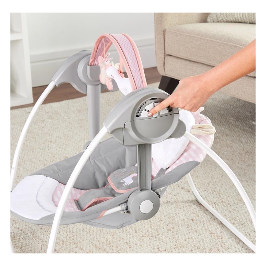 Ingenuity - Kinderen schommel met een melodie FLORA THE UNICORN 4xLR14