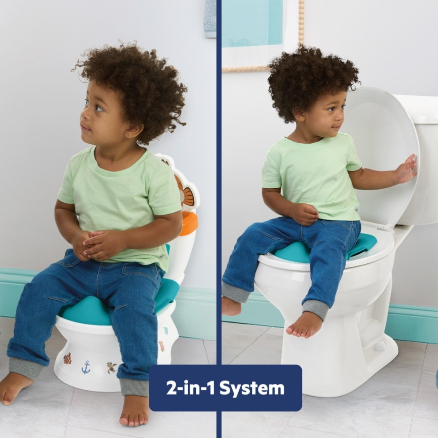 Ingenuity - Kindertoilet met geluid MY SIZE Finding Nemo 2xAAA