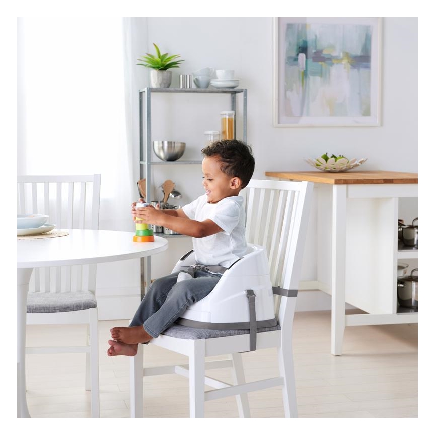 Ingenuity - Rehausseur pour table à manger 2en1 BABY BASE gris