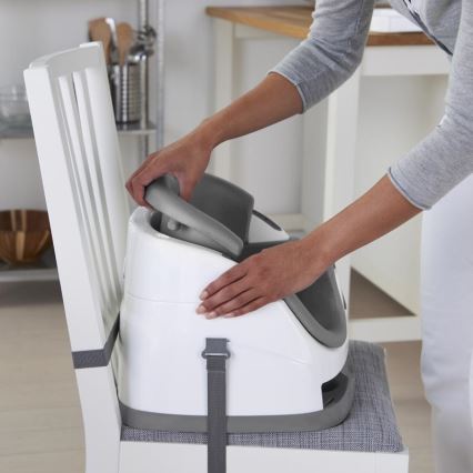 Ingenuity - Rehausseur pour table à manger 2en1 BABY BASE gris