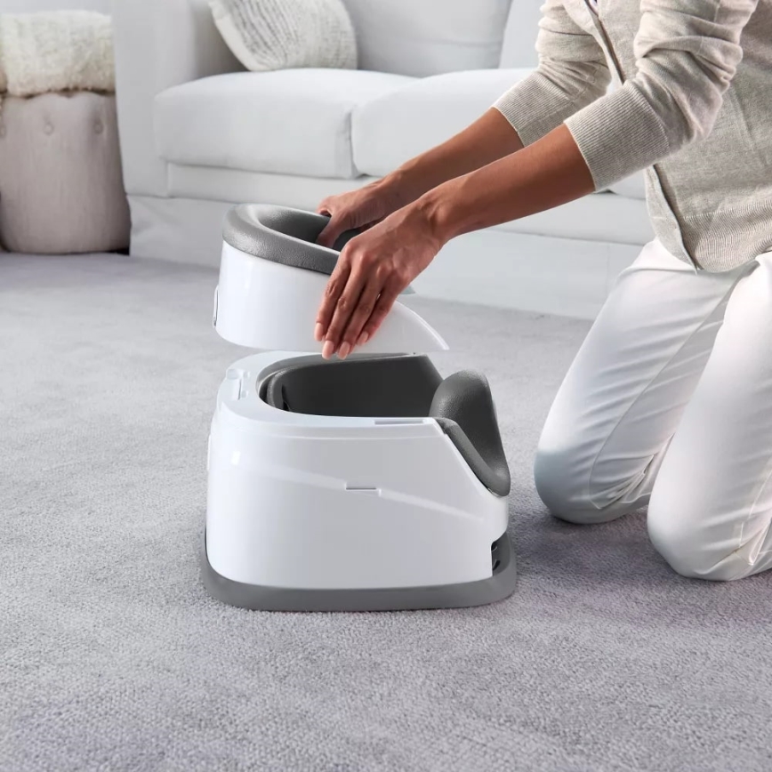 Ingenuity - Rehausseur pour table à manger 2en1 BABY BASE gris
