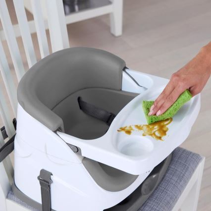 Ingenuity - Rehausseur pour table à manger 2en1 BABY BASE gris