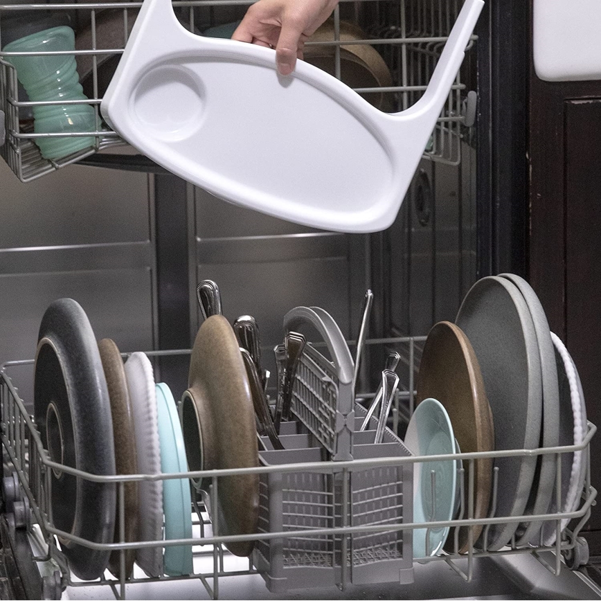 Ingenuity - Rehausseur pour table à manger 2en1 BABY BASE gris