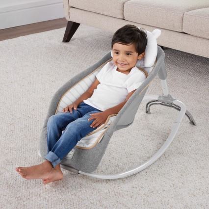 Ingenuity - Vibrerend wipstoeltje voor baby's met een melodie  BOUTIQUE 3xLR14