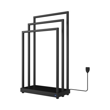 Instal Projekt - Sèche-serviettes électrique MOBE 105 W 90 x 50 cm noir