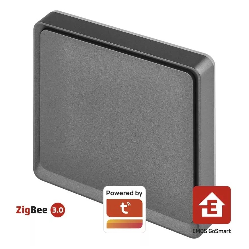 Interrupteur 1 bouton GoSmart Tuya noir