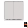 Interrupteur 2 bouton GoSmart 1xCR2430 Tuya blanc
