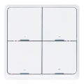 Interrupteur intelligent à 4 boutons, 1xCR2430, blanc