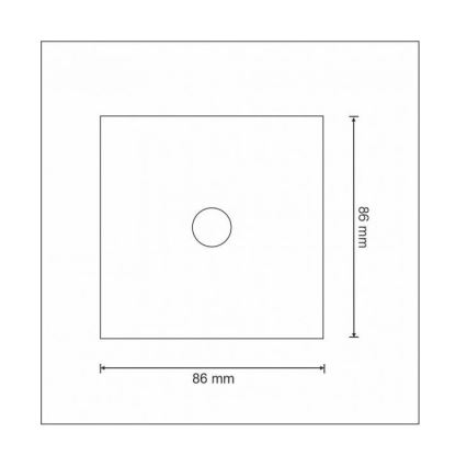 Interrupteur tactile unipolaire SMART 800W/230V Wi-Fi Tuya