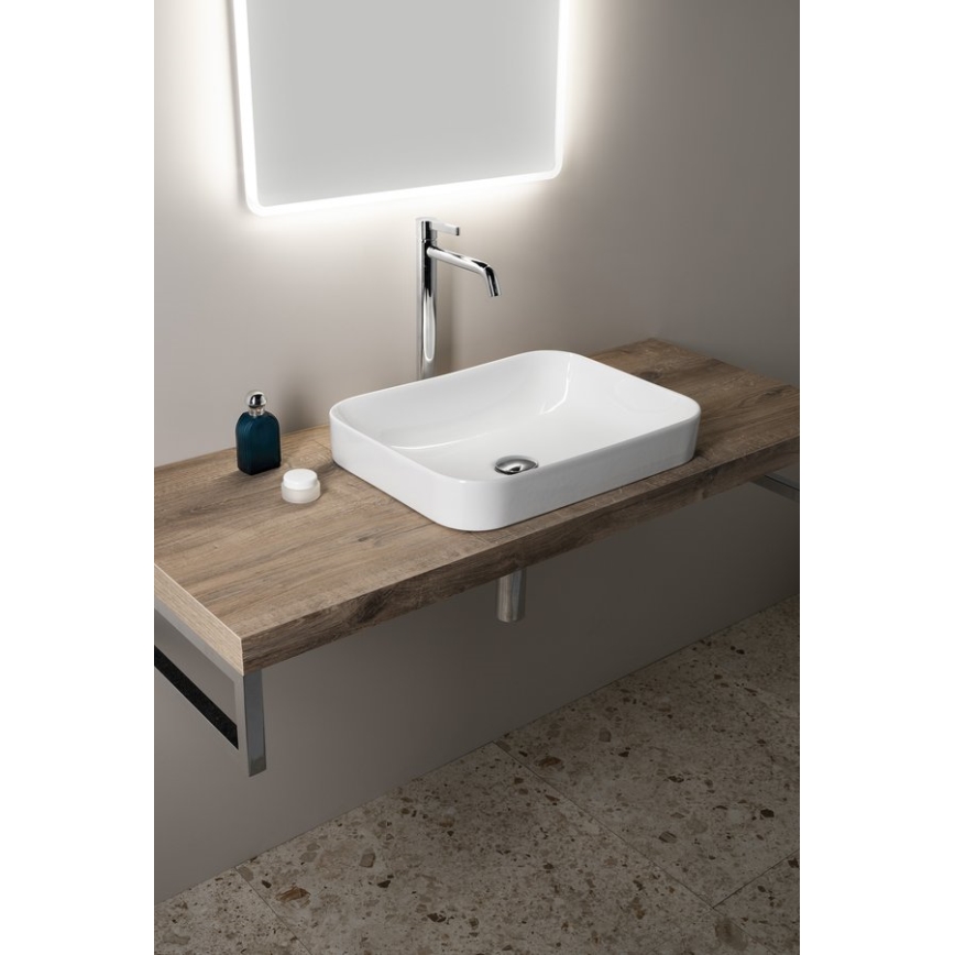 Isvea - Lavabo à poser AQUA 50x38 cm céramique/blanc