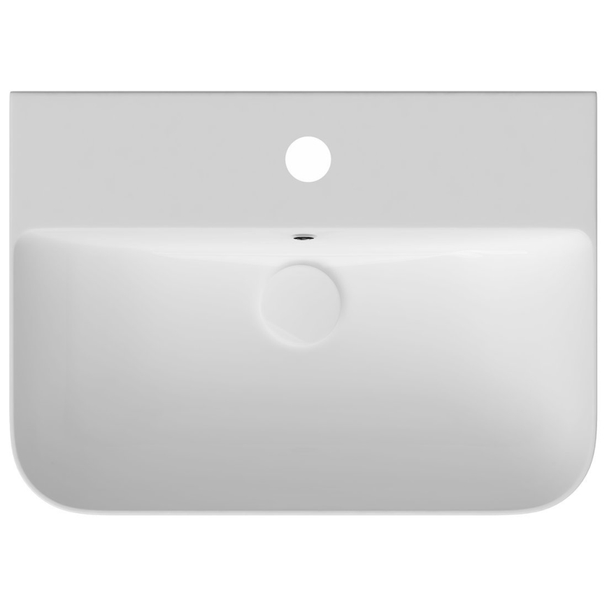 Isvea - Lavabo à poser/suspendu SOTT AQUA 60,5x50 cm céramique/blanc