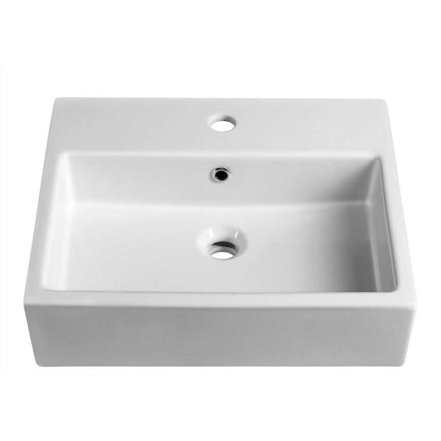 Isvea - Lavabo semi-encastré PURITY 50x42 cm céramique/blanc