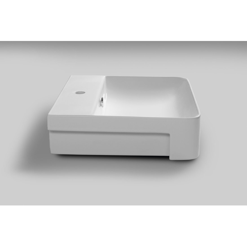 Isvea - Lavabo semi-encastré SOTT AQUA 59x49 cm céramique/blanc